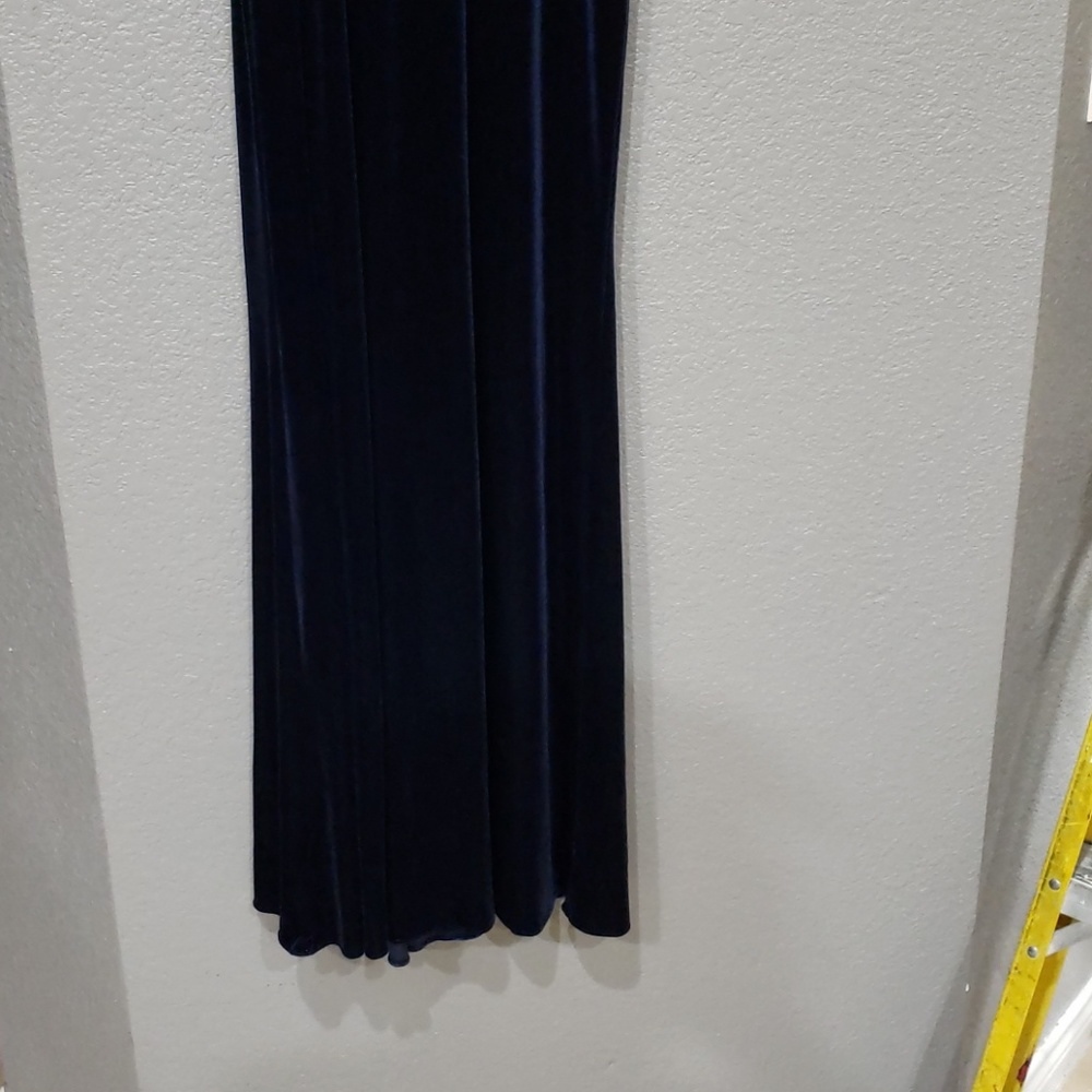 Adrianna papell navyblue velvet* outfit #12019 - Picture 2 of 7